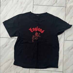 John Galt T-shirt with Red England Print